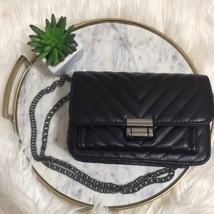 Black chain crossbody bag